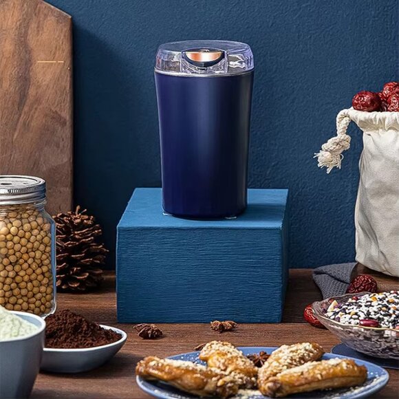 Spice Grinder One-touch Push-Button Stainless Steel Grind(1 Pack(Any Color)) - Picture 5 of 6